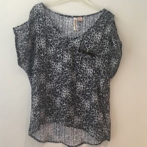 Cheetah Print Blouse